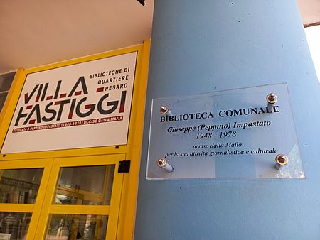 La Biblioteca Peppino Impastato di Villa Fastiggi a Pesaro
