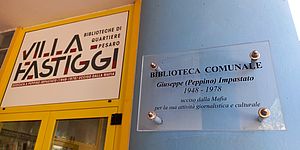 La Biblioteca Peppino Impastato di Villa Fastiggi a Pesaro