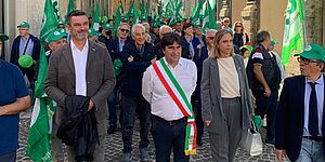 Biancani in corteo con CIA