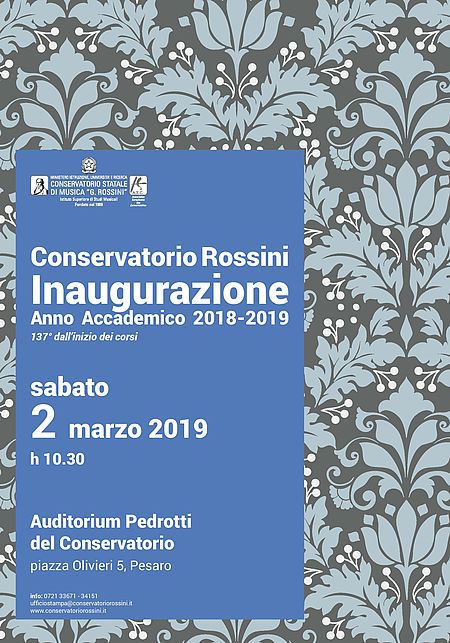 Inaugurazione Anno Accademico Conservatorio 2019
