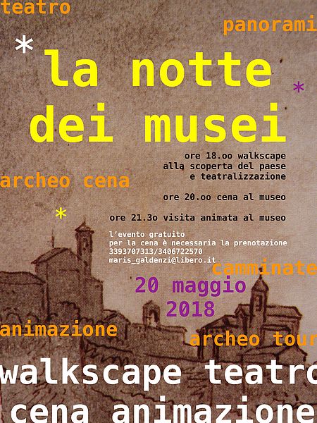 Locandina La notte dei Musei a Novilara