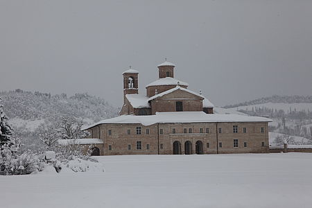 Convento di San Giovanni Battista al Barco Ducale innevato