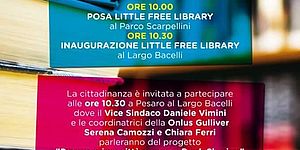 Locandina inaugurazione little free library