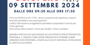 Locandina sciopero 9 settembre