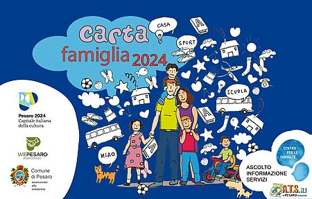 Aperte le domande per richiedere la “Carta Famiglia 2024”  del Comune di Pesaro
