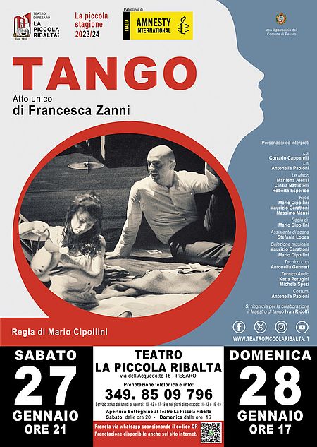 Locandina spettacolo Tango alla Piccola Ribalta
