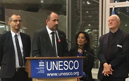 Sindaco e Vicesindaco con delegati Unesco