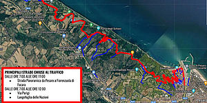campionato di Triathlon Olimpico “Città di Pesaro” del circuito Adriatic Series, le modifiche alla viabilità previste per consentire le gare