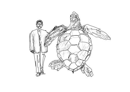 dida per illustrazione: Matteo Fato, Una favola equestre senza cavalcata (Caretta Caretta), 2024, scultura in bronzo, 18x20 cm ca., courtesy dell'Artista & Monitor, Rome - Lisbon - Pereto (AQ)