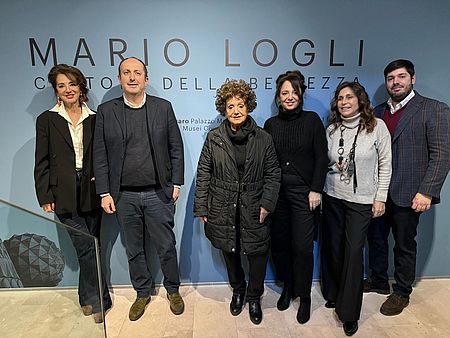 Marcella Logli (figlia dell'artista), Vimini, la vedova Logli, Laura Logli (figlia dell'artista), Ambrosini, Giancarli