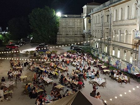 Il Festival Utopia di Pesaro (spazi esterni dell'istituto alberghiero Santa Marta)