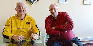 Il presidente del comitato dei sindaci dell'Ats1 Luca Pandolfi e il coordinatore dell'Ats1 Roberto Drago