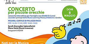 CONCERTO per piccole orecchie. Nati per la Musica. Locandina