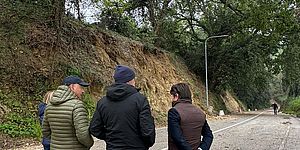 Biancani e tecnici su Strada San Bartolo