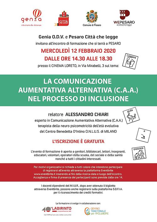 Comune di Pesaro : La Comunicazione Aumentativa Alternativa (CAA