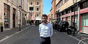 Riccardo Pozzi in via Curiel