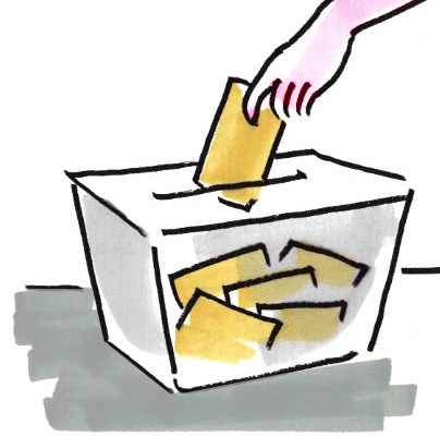 disegno urna elettorale